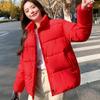 Winter Down Cotton Coat Women Solid Loose Padded Jacket Puffer Parkas Casual Female Black Zipper Thickening Warm Outwear