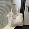 Summer New Leisure Vacation Backpack Fairy Lace Shoulder Bag Large Capacity Tote Bag Hollow Beach Bag