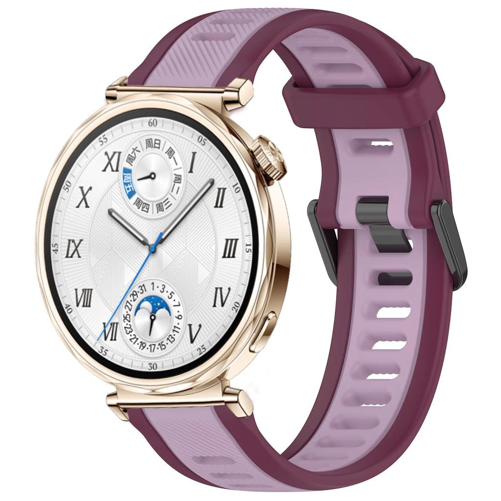 18 мм двухцветный силиконовый ремешок для Huawei Watch GT5 41 мм GT5Pro 42 мм браслет удобный ремешок для Huawei Watch GT4 41 мм Correa