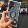 Гибридный магнитный чехол-держатель для Samsung Galaxy S25 Edge S24 FE S23 S21 S22 Plus Ultra A56 A36 A55 Прозрачная жесткая прозрачная крышка