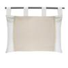 Headboard In Pure Washed Cotton 45x70 Cm ELENA, by Soleil d'Ocre