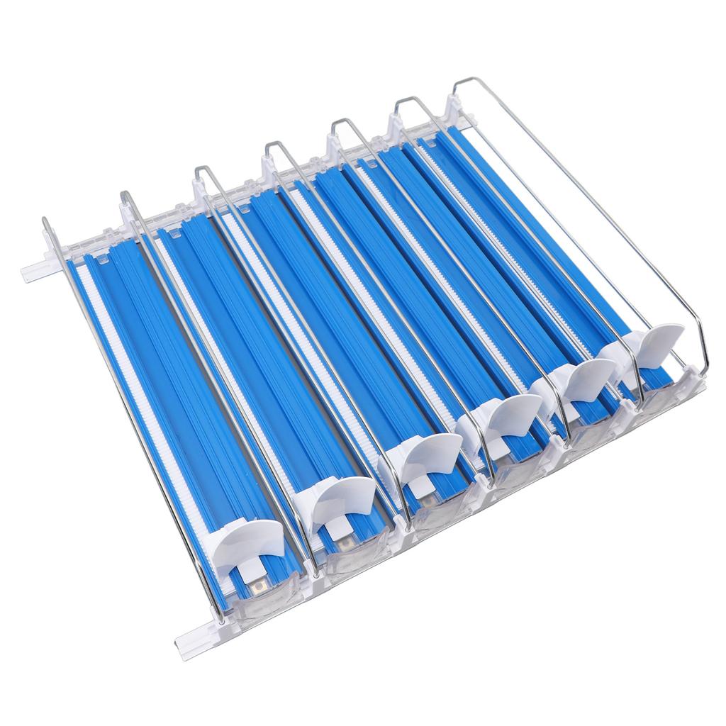 Органайзер для напитков для холодильника ABS 6 рядов Регулируемый Легкая загрузка Демпфирующий толкатель Glide для банки содовой