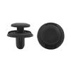 Clips/Rivets/Fasteners Plastic Black 7mm Boot Rivet Trim, Pack of 20