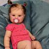 Original Brand 60cm Cloth Body Reborn Doll Maddie Soft Touch 20inch Cloth Body Newborn Babies Doll Realistic Handmade Rooted Hair Simulation Doll Toys