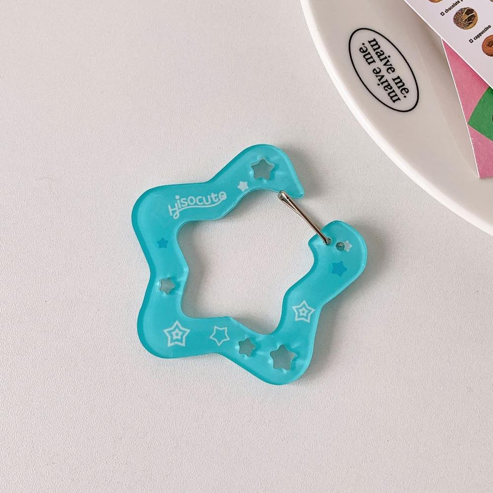 Fruit Cupcake Star Shaped Carabiner Keychain Decor Key Ring Pendant INS Bag Charms