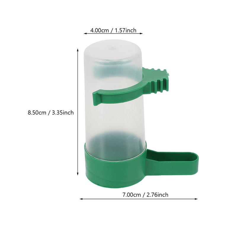 12Pcs Bird Cage Water Dispenser Automatic Spillproof ABS Material Easy Clean for Parakeet Pigeon Quail Parrot Pet Drinking