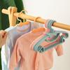 10Pcs Cute Baby Hangers Non-Slip Kids Baby Clothes Hangers Infant Pants Hangers Multifunctional Newborn Clothes Organizer