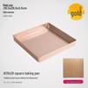 Non-Stick 28×28 Square Baking Tray for Cakes, Biscuits, Nougat, Snowflake Crisp, and BBQ.