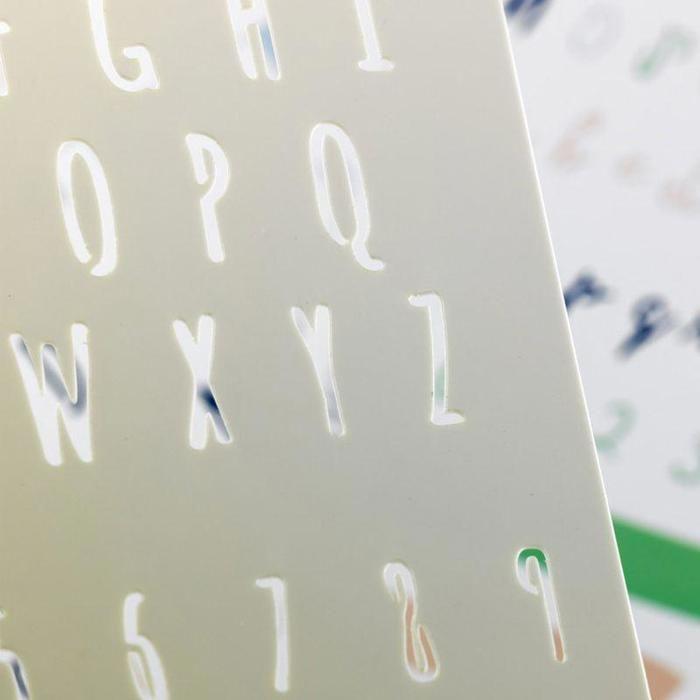 Stencil - TOGA - Lettering and Banners - 2 Pcs - Plastic - Mixed - Adult