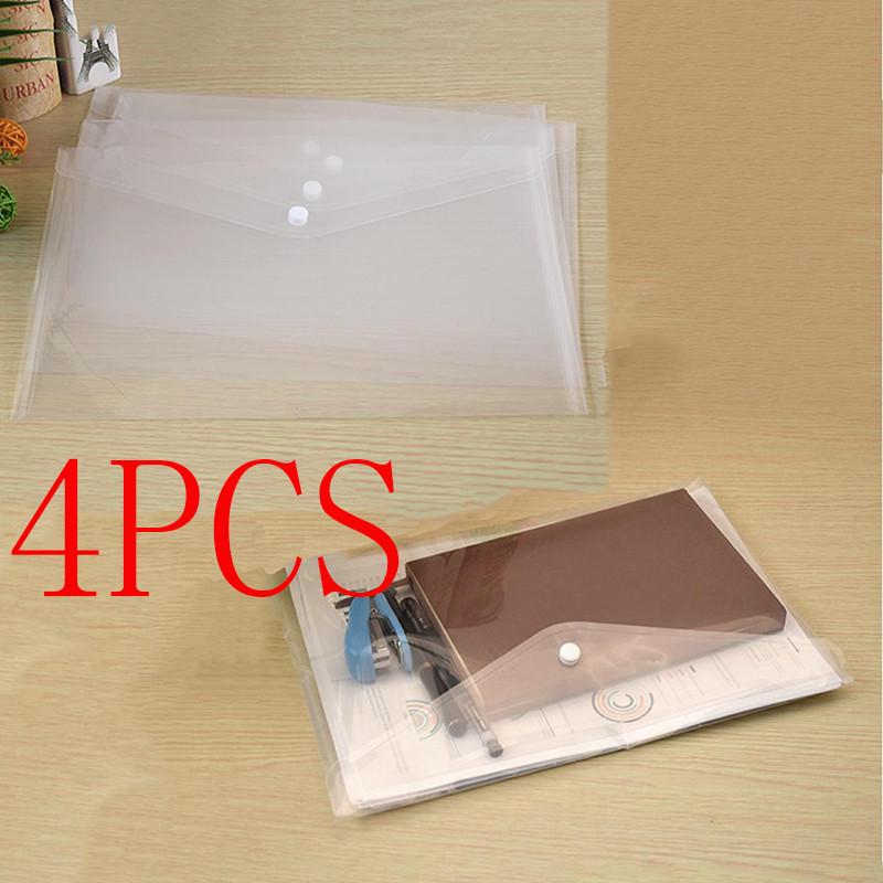 Сверхпрочная водонепроницаемая прозрачная пластиковая папка-конверт формата А4 для документов, держатель для файлов, портфолио, конверт для заметок, чехол для хранения, школьные, офисные, бизнес-принадлежности