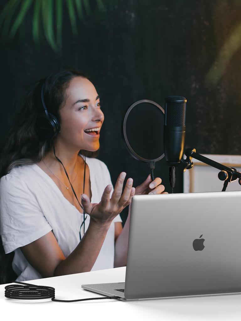 CableCreation XLR To USB C XLR Female To USB Type C Professional Recording Audio Conversion Converts Microphone To Mobile Phone Suitable for Windows