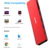 BENFEI USB C Hub USB C Hub Multiport To HDMI To Card PD 60W Charging Power Delivery Thunderbolt Compatible with iPhone 15 MacBook iPad Red 7in1,