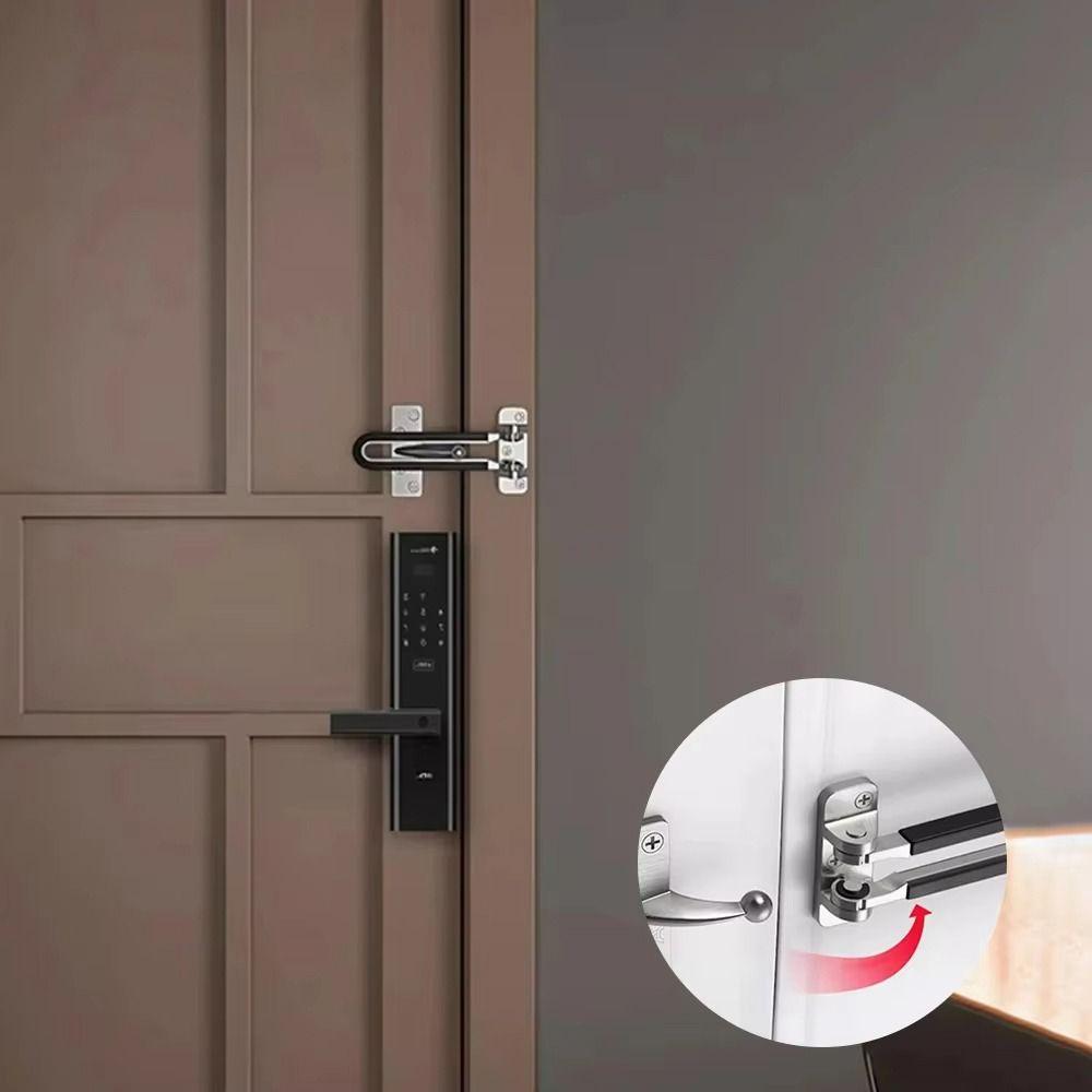 Durable Zinc Alloy Sliding Door Catch Thickening Solid Bolt Door Bolt Security Mute Door Hasp Hotel