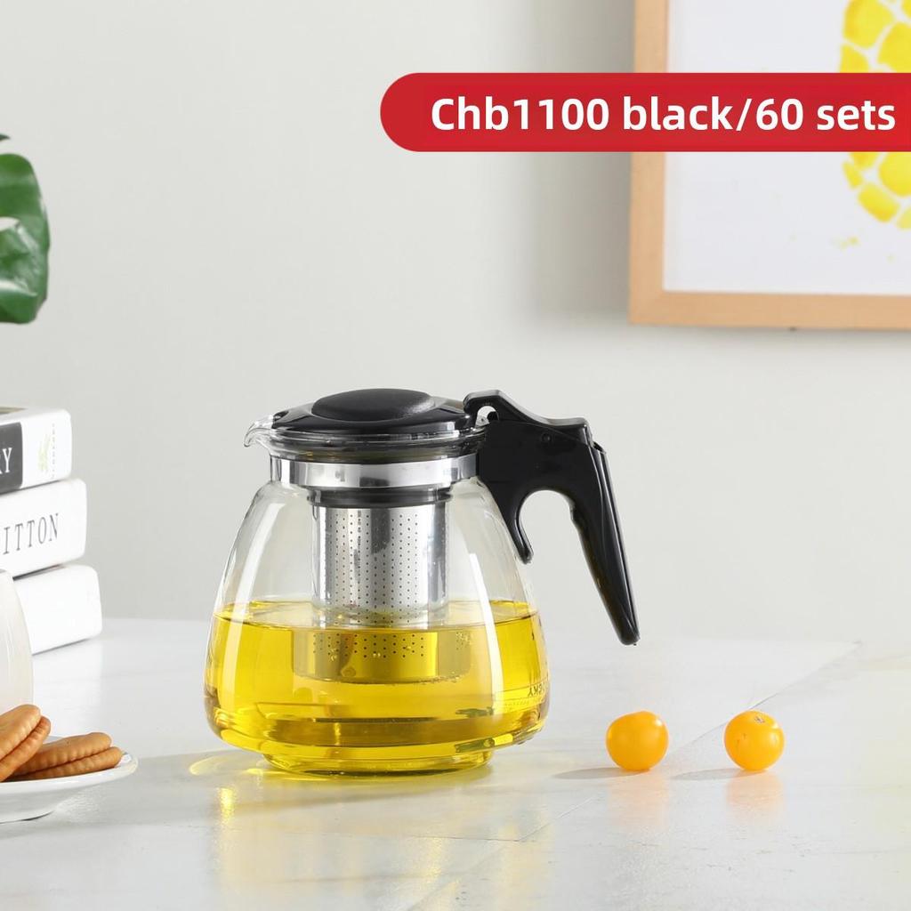 Чайник из термостойкого стекла большой емкости с фильтром для чая Кунг-фу