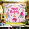 Red Photography Birthday Background 1pc - Photo Booth Props
