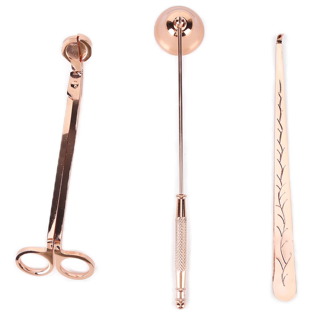 Набор из 3 предметов для свечей, триммер для фитиля, резак, гаситель, ковш для фитиля, подарок