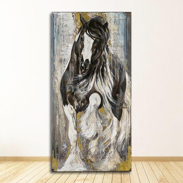 Painting for Living Room No Frame  Modern Horse Canvas Painting Animals Wall Art Pop Painting Big Size Canvas