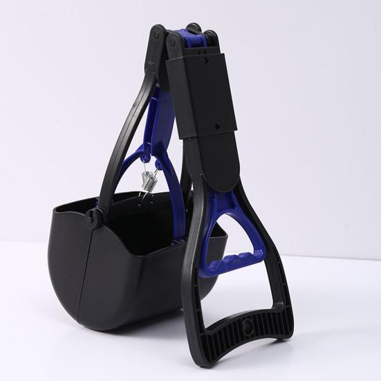 17.7" Dog Pooper Scooper Long Handle Folding Waste Pick Up Tool