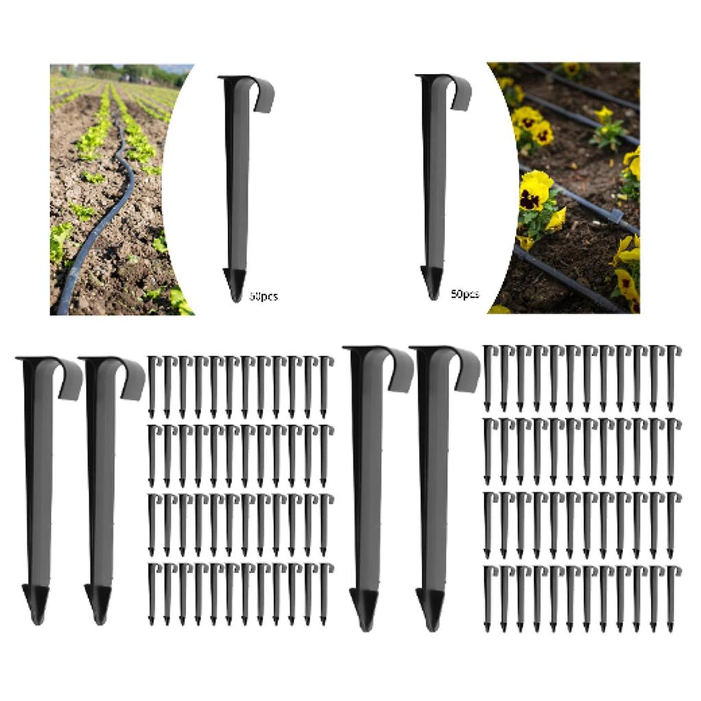 50pcs Landscape Stakes Grounding Stakes Anchoring Spikes Garden Stakes for Patio