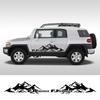 2 шт., боковые наклейки на дверь автомобиля для Toyota FJ Cruiser, авто декор кузова, стиль, горная графика, виниловые наклейки