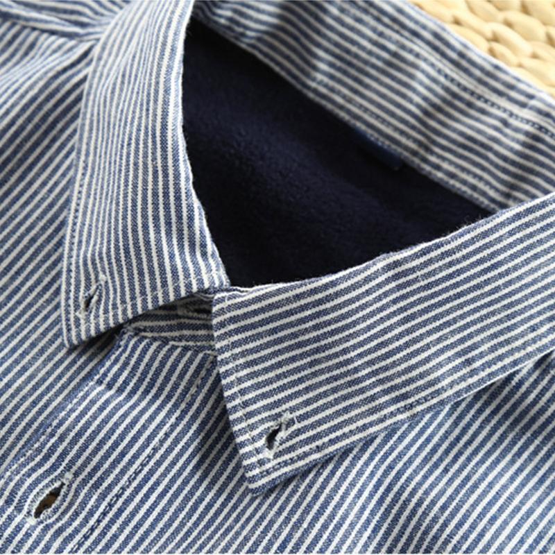 Зимняя толстая рубашка, мужская фланелевая рубашка с длинным рукавом, теплая полосатая рубашка, мужские топы высокого качества, одежда