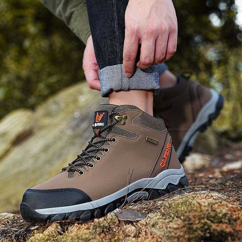 36-47 зимние мужские высокие кроссовки для активного отдыха из бархата женские походные ботинки большого размера с мехом теплые походные ботинки весна/осень