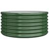 Plant Pot Galvanized Steel 80x80x36 cm Green