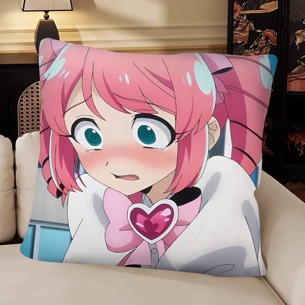Anime Mahou Shoujo Ni Akogarete Hanabishi Haruka Pillow Case Fashion Square Pillowcase Bedroom Sofa Room Ins Decoration Leisure