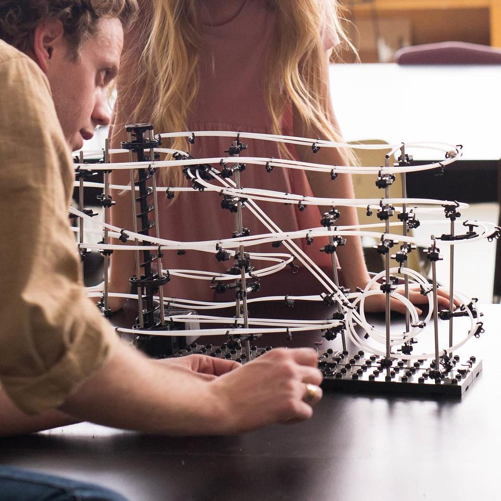 SPACE RAIL Infinite Loop Space Rail Puzzle Educational Brain Training Futuristic Educational Toy Like a Roller Coaster Great Presence As an Interior