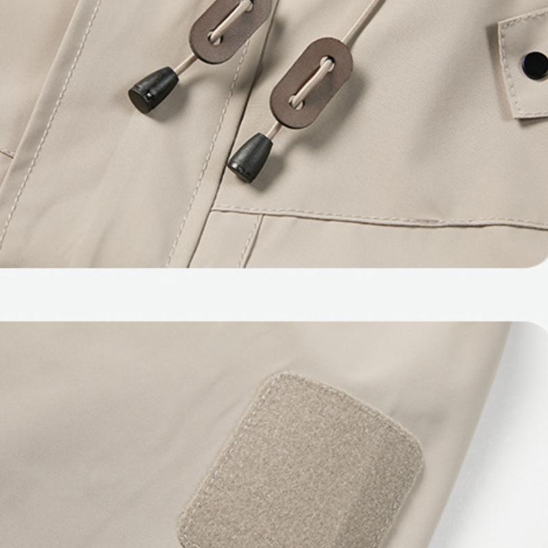 Нейтральная уличная ветрозащитная водонепроницаемая куртка с капюшоном высокого качества повседневная свободная уличная ветровка мужская одежда