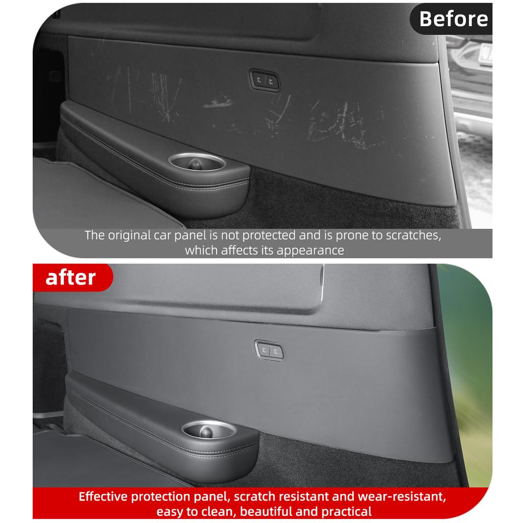 For Telsa Model YL 6 Seater Protective Pad for Side Panel of Third-Row Seat, Rear Seat Side Protection Pad, Anti-Dirt Mat