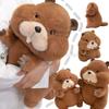 New Brown Marmot Animals Plush Toys Simulation Fluffy Sitting Groundhog Soft Dolls  Creative Cartoon Baby Comfort Gifts for Kids