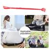 Shoes Horn Long Handle Lazy Shoe Helper Lifter Anti-Slip Handle Flexible Long Shoehorn Dual-Purpose Massage Claw