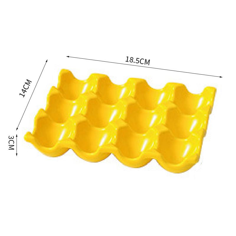 Лоток для хранения яиц на 6/12 ячеек Керамическая посуда Кухонная решетка для яиц Холодильник Подставка для яиц Бытовые принадлежности для хранения на кухне