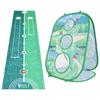 Golf Game Mat Set Throwing Hitting Kit Portable Golf Practice Set 3 In 1 for Children Outdoor Indoor