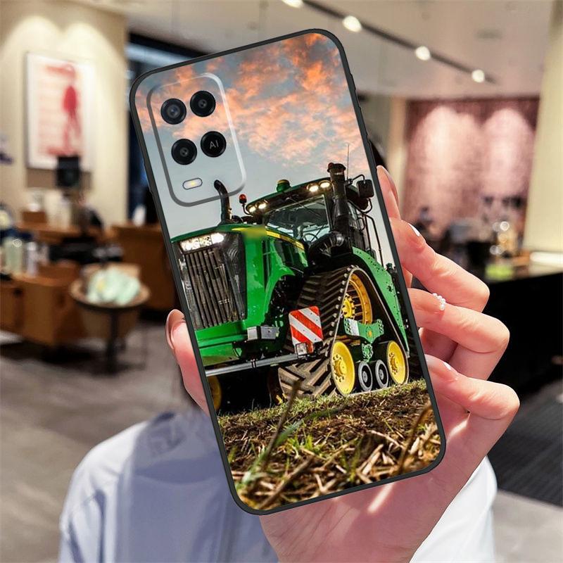 Фермерский Трактор Чехол Для Oppo A78 A98 A79 A18 A38 A58 A40 A60 A80 A16 A76 A96 A15 A74 A94 A54 A17 A77