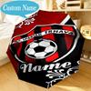 Custom Name Umbrella Spartak Trnava Football Crest Umbrella 8-Frame for Travel, Camping, Casual Lightweight Portable, Essential for Family Gifts