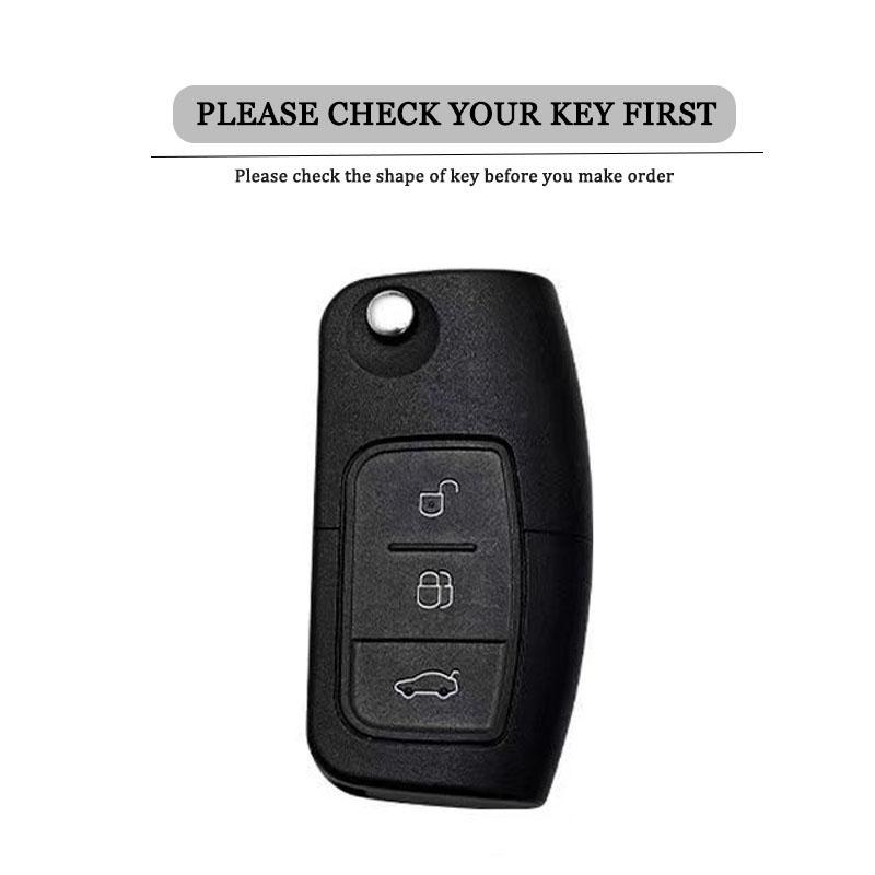 Чехол для ключа автомобиля для Ford Focus 2 3 Mk3 Mk4 Mondeo Mk5 Mk4 Fiesta Mk8 Mk3 Mk7 Puma Explorer Ecosport Kuga C Max Bronco Mustang