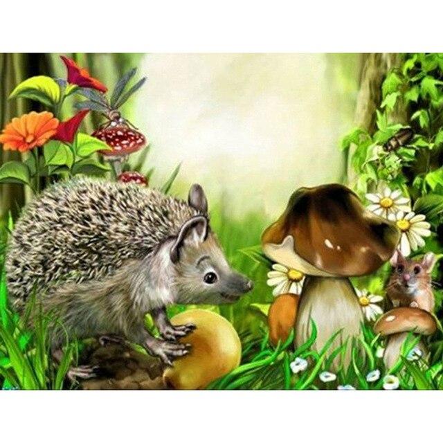 5D алмазная живопись лиса животное Алмазная вышивка крестиком Новое поступление полная квадратная круглая алмазная мозаика картина домашний декор