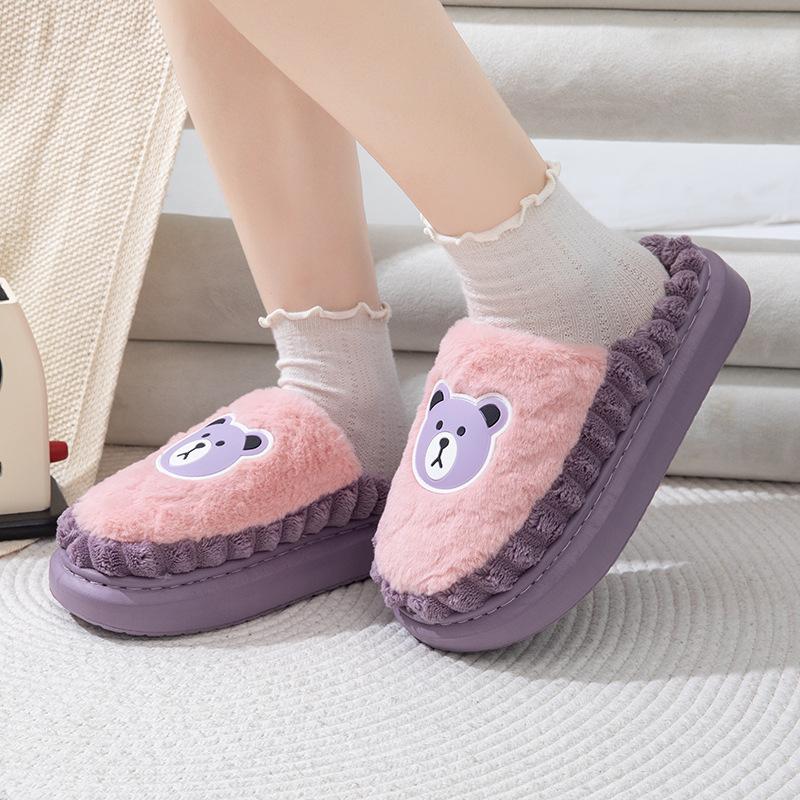 Модные мультяшные пушистые женские тапочки для дома, зима, роскошный дизайнерский стиль, женская обувь, комнатные, повседневные, с пушистым мехом, шлепанцы, элегантная плоская обувь, новинка