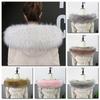 Women Thicken Plush Faux Fur Collar Fluffy Collar Warm Wrap Shawl Scarves Coat Accessories