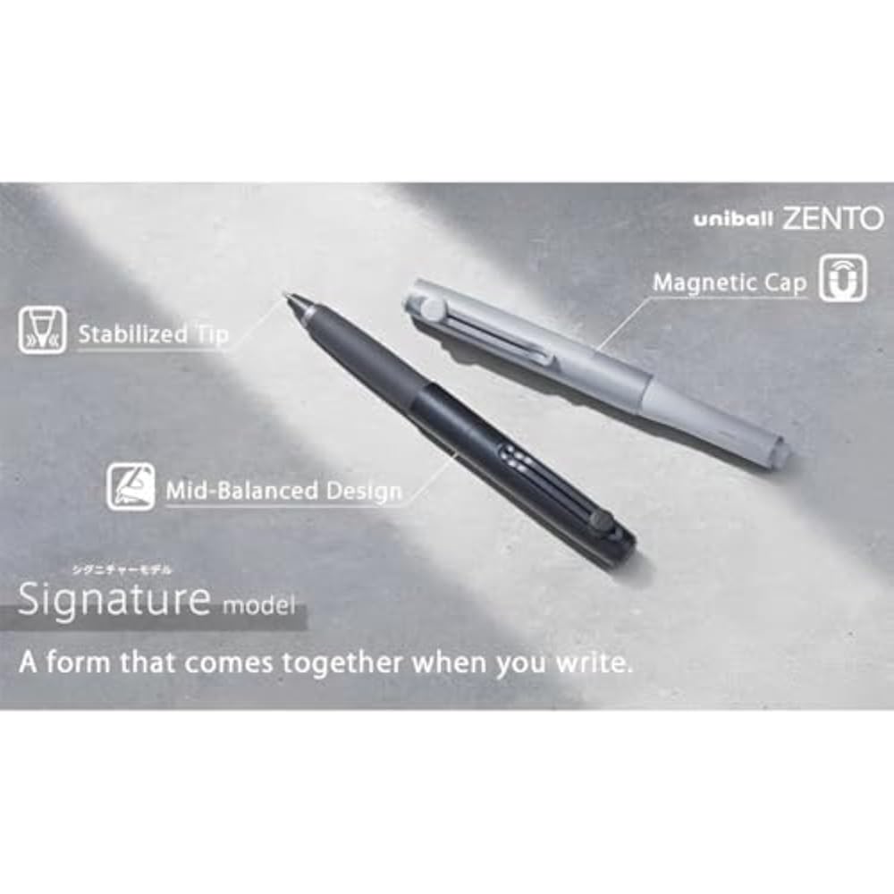 Uniball Zento/Uniball Zent Модель Signature 0,5 мм [Металлический черный]