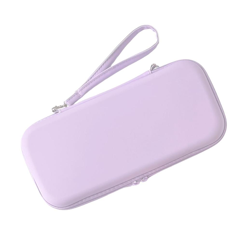Silmukka Compatible Case for Switch Pastel Cute and Holds 12 Game and Large Double Zipper Pastel Purple 2, Colors, Stylish, Cards, Cables, Earphones,