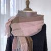 Women's Cashmere Scarf Green Plaid Vintage Winter Korean Thick Warm Long Tassel Shawl Neck Christmas Gift Fashion Accessories