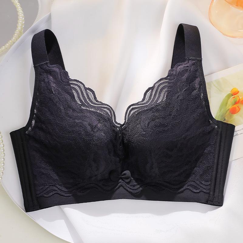 Lace Lingerie Women's Thin Folding Bra Adjustable Secondary Breast Bra Push Up Bra