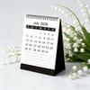 Monthly Planner Mini Desktop Calendar Portable Memo Planner Standing Desk Calendar  Desk Decoration