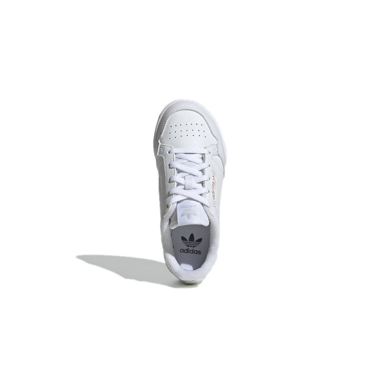 adidas Оригинальные Continental 80 Удобные Прочные Низкие Детские Кроссовки Детские Кроссовки Белые FU6668