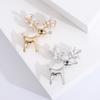 Fashion Deer Brooch, Suit Temperament Simple Pin, Japanese And Korean Fixed Clothes Buckle Needle Imitation Pearl Banquet Corsage Woman