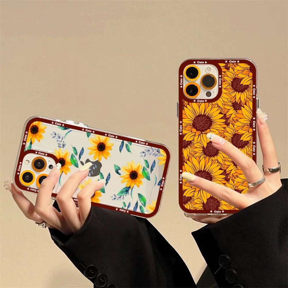 Beautiful Flower sunflower Phone Case For Redmi 7 8 9 A For Redmi Note 5 7 8 9 10 11 Pro Max 4G 5G Funfas