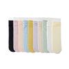 Женские летние носки средней длины, легкие, из гребенного хлопка, с подвернутым краем, без косточек, с петлей